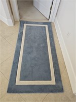Blue and White Area Rug

72x36