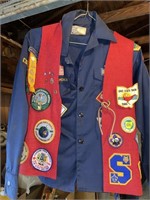 Vintage size 12 Boy Scout shirt with vest