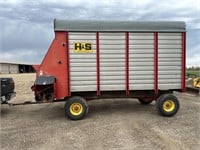 H&S 7+4 Forage Box w/ Knowles Gear, Twin Auger