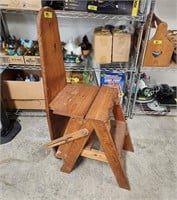 Primitive Metamorphic chair/ironing board/ladder