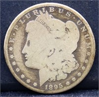 1895O Morgan silver dollar