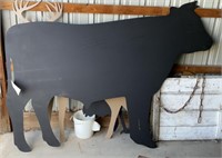 Steel Steer Cutout, 58"x82"x1/8" thick