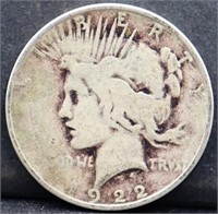 1922D peace dollar