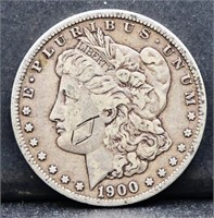 1900O Morgan silver dollar