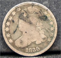 1835 bust dime