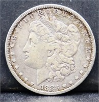 1883 Morgan silver dollar