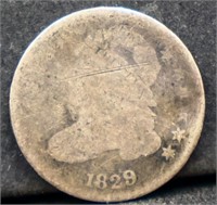 1829 bust dime