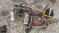 5 CHAINSAWS 
UNTESTED