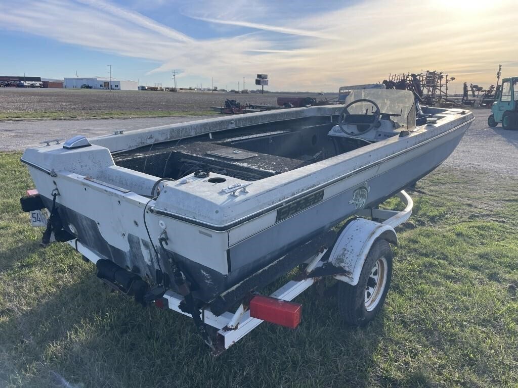 Fishing Boat & Trailer, No Trailer Title