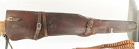 LEATHER SCABBARD AND BANDOLIER