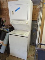 Frigidaire stack, washer and dryer - works