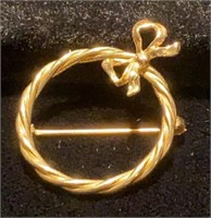 14K lapel pin