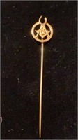 14K Masonic stick pin