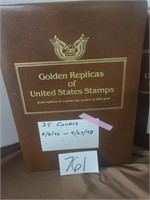 Golden replicas of united states stamp 25 covers