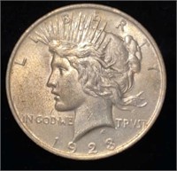 1923-P Peace Silver Dollar