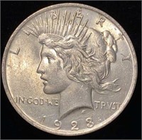 1923-P Peace Silver Dollar