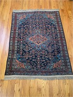 Hand Woven Knotted Persian Isfahan Rug