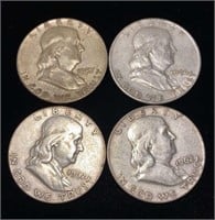 Franklin Silver Half Dollar Coins
