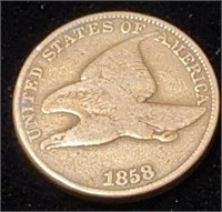 1858 Flying Cent