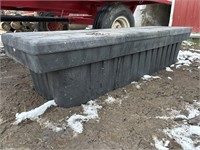 Black truck bed tool box