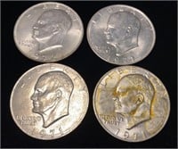 1971 & 1972 Eisenhower Dollar Coins