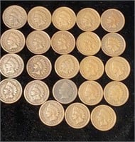 (23) Indian Head Pennies