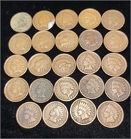 (24) Indian Head Pennies