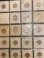 (19) 1920-1927 Buffalo Nickels