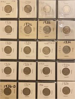 (20) 1936 Buffalo Nickels