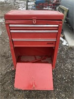 Red Waterloo tool box