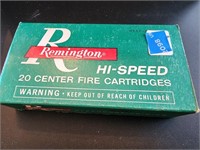 Remington Hi-Speed 35 Cartridges. Partial Box of