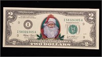 Santa Decal $2 bill