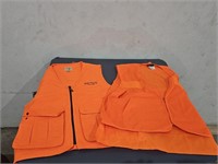 2 Hunter's Orange hunting vests. REDHEAD & QUIET
