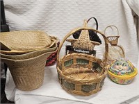 Large resale box lot w baskets • Vintage Easter •