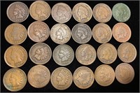 (24) Indian Head Pennies