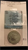 19.95 gr of .900 Silver 1968 Worlds Fair Medal