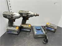 2 maximum cordless drills with charger