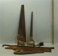 Hand Saws, Crowbar and Pulley
