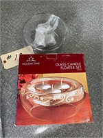 GLASS CANDLE FLOATER SET
