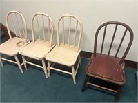 (4) Childrens Chairs