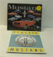 Two MUSTANG Signs - Classic and Multi Images of Ca