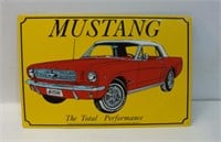 Yellow MUSTANG - Performance Sign