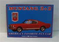 Blue MUSTANG 2+2 Sign