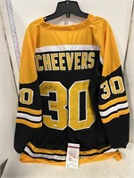 Gary Cheevers autographed hockey jersey