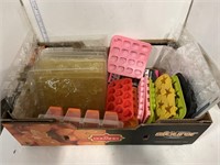 Box lot of chocolate moulds