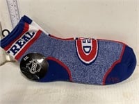 3 pairs of Montreal Canadiens socks