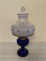 Aladdin Lamp Cobalt Blue Lincoln Drape table oil