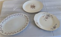 3 China Platters