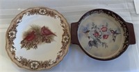 Plate with Cardinal design from Cracker Barrel &