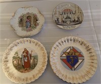 4 Decorative Plates - Religious